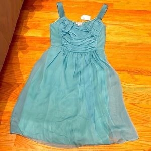 Teal dress from philosophy di Alberta ferretti